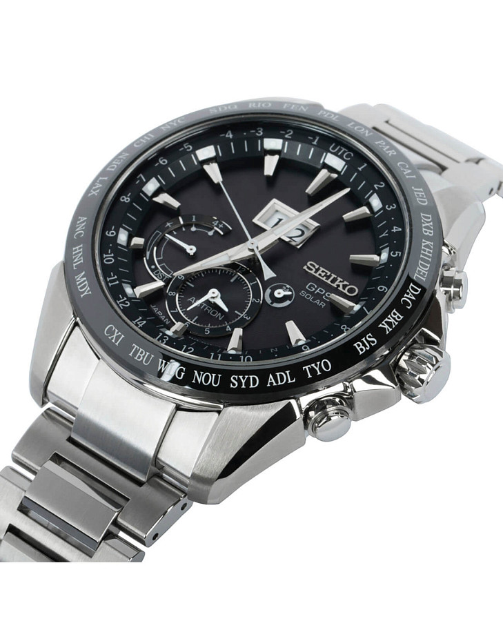 Часы Seiko Astron GPS Solar SSE149J1 — кварцевые, керамика металл сталь