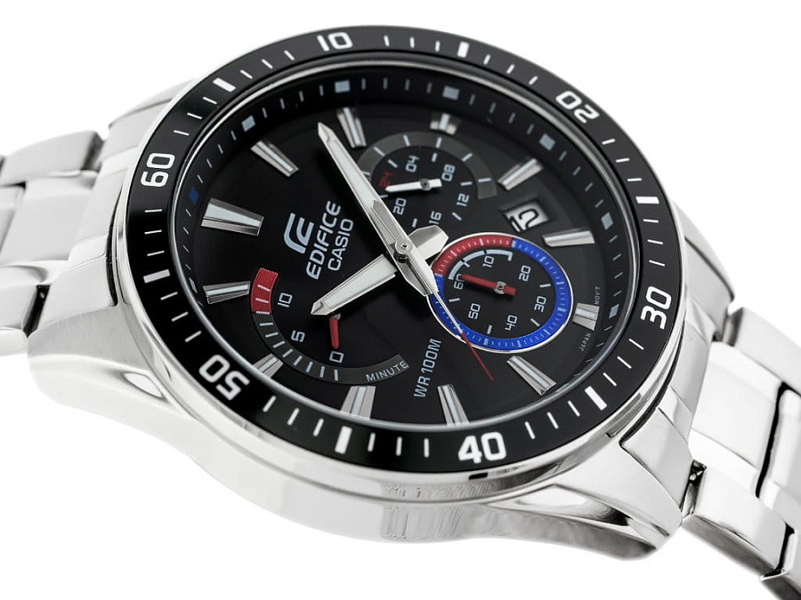 Часы Casio Edifice EFR-552D-1A3VUDF (EFR-552D-1A3) — нержавеющая сталь, мужские
