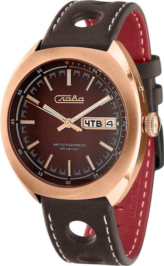 Часы Слава Мир 5013064/300-2427 — механические, сталь металл