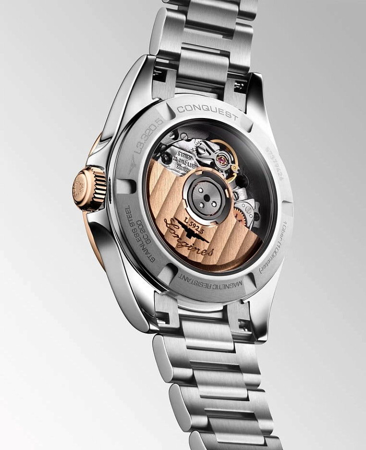 Часы Longines Conquest L3.320.5.72.6 — Швейцария, механические