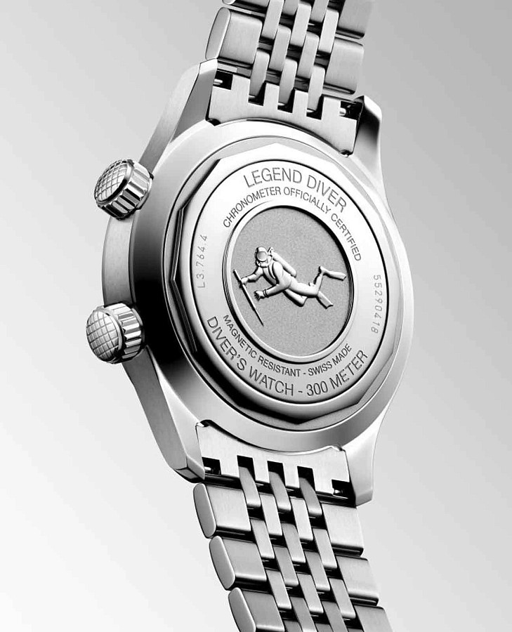 Часы Longines Legend Diver L3.764.4.90.6 — сталь металл, Швейцария