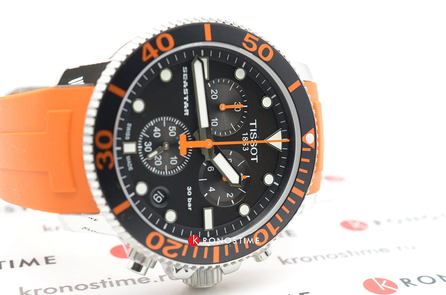 Часы Tissot Seastar 1000 Chronograph T120.417.17.051.01 — каучук, мужские