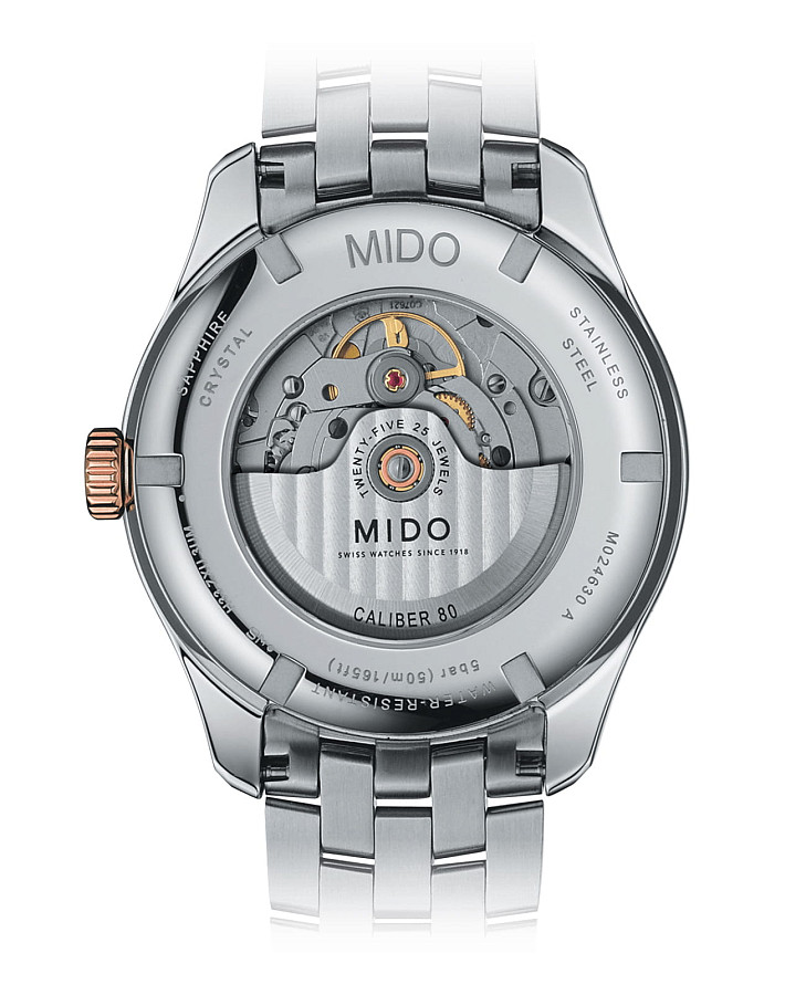 Часы Mido Belluna Sunray M024.630.22.061.00 — механические, металл сталь