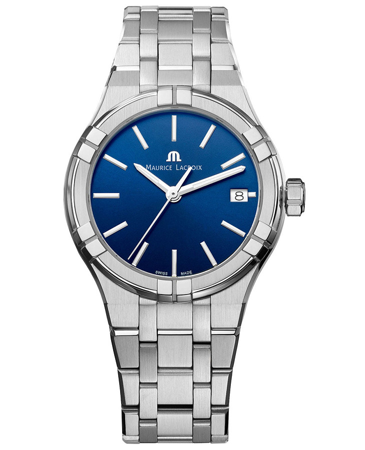 Часы Maurice Lacroix Aikon Quartz AI1106-SS002-430-1 — женские, синий