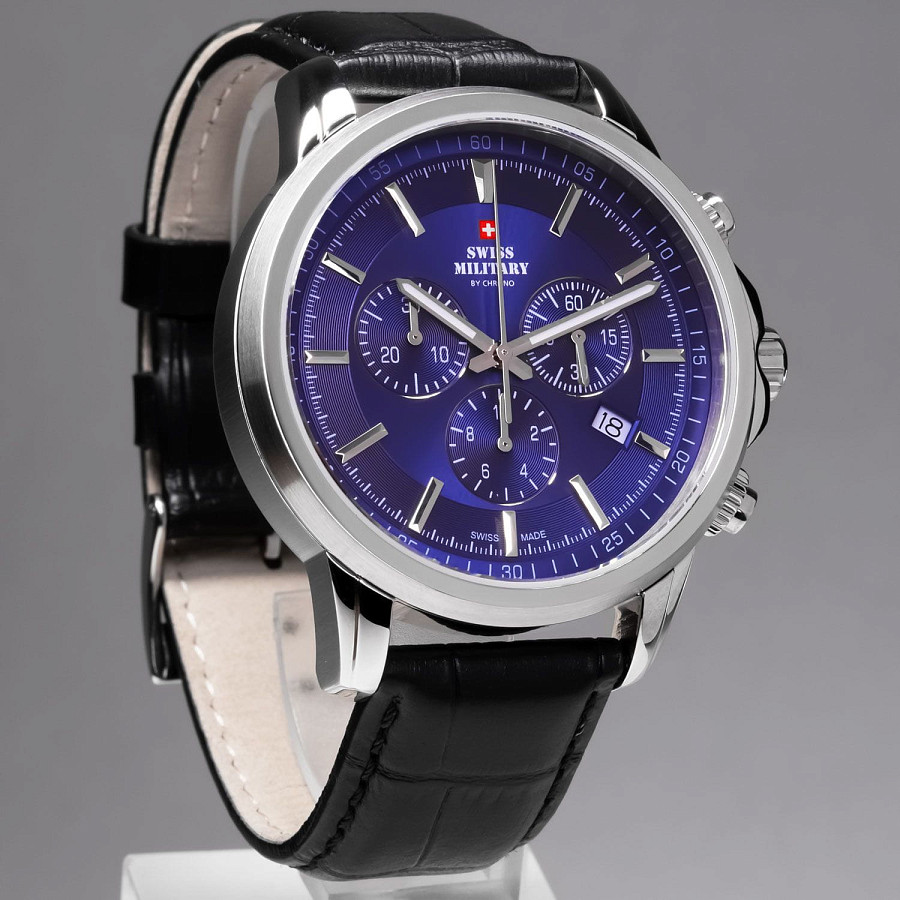 Часы Swiss Military by Chrono SM34052.11 — кварцевые, сталь металл