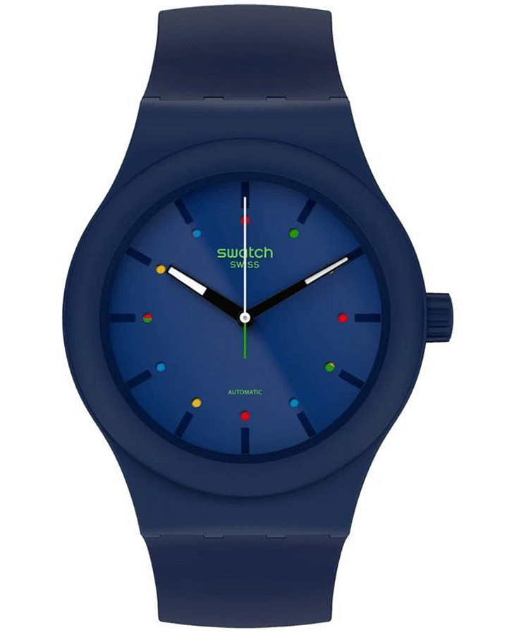 Часы Swatch Sistem51 Biosourced SO30N400 — мужские, синий