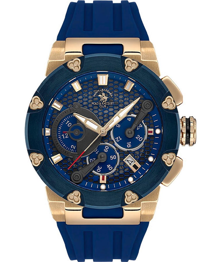 Часы Santa Barbara Polo & Racquet Club Prive SB.5.10001-4 — мужские, синий