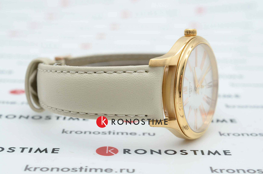 Часы Tissot Bella Ora T103.310.36.013.00 — бежевый, сталь металл