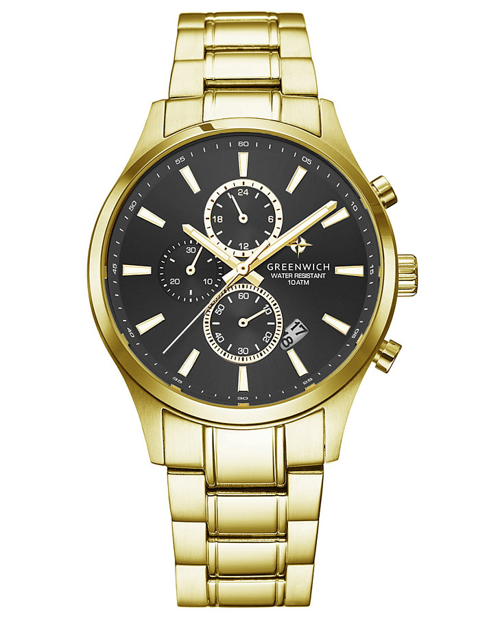 Часы Greenwich Navigator GW 053.20.31 — мужские, черный
