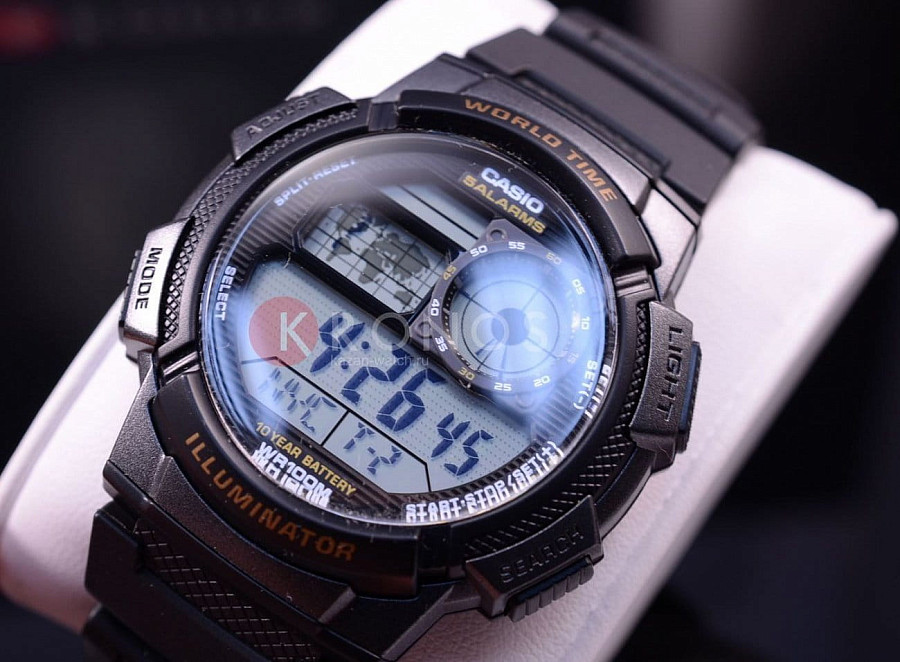 Часы Casio Collection AE-1000W-1AVDF (AE-1000W-1A) — Япония, кварцевые