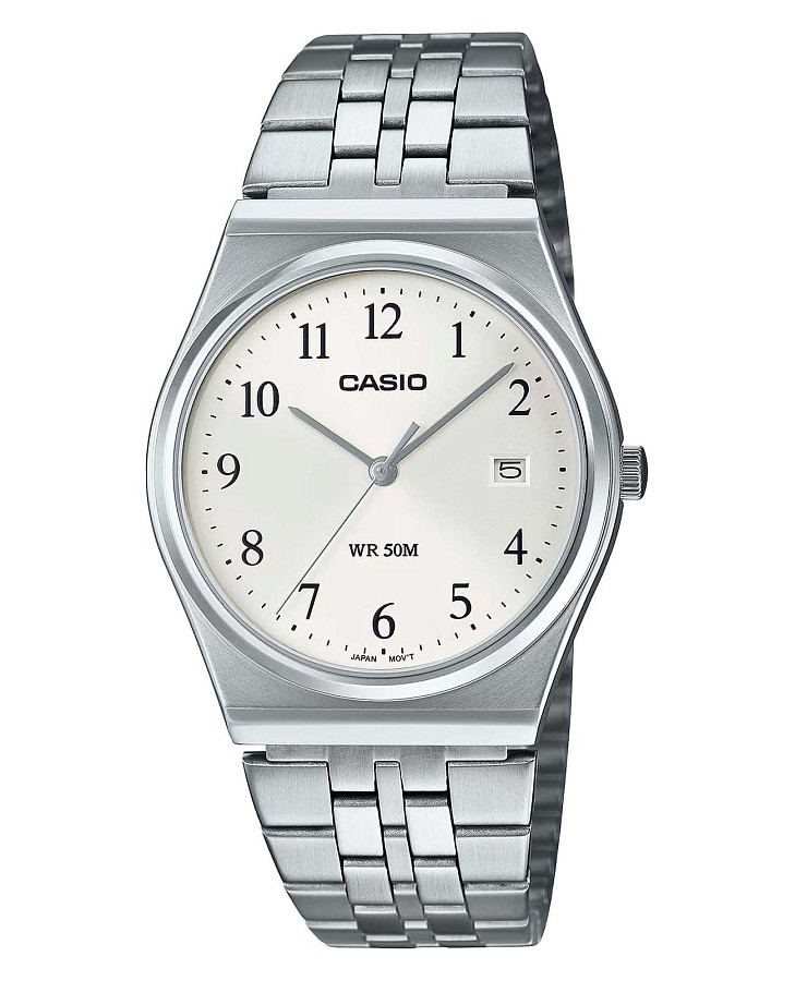 Часы Casio Collection MTP-B145D-7BVDF (MTP-B145D-7B) — мужские, белый
