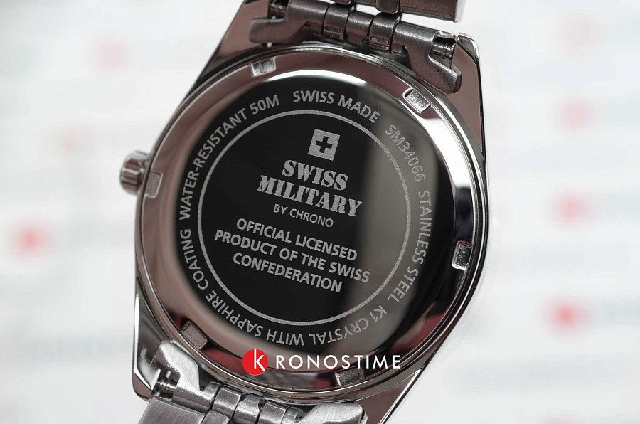 Часы Swiss Military by Chrono Сверхточные SM34066.01 — кварцевые, Швейцария, женские