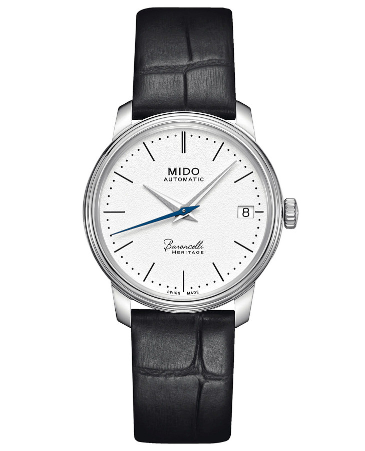 Часы Mido Baroncelli Heritage Lady M027.207.16.010.00 — женские, белый