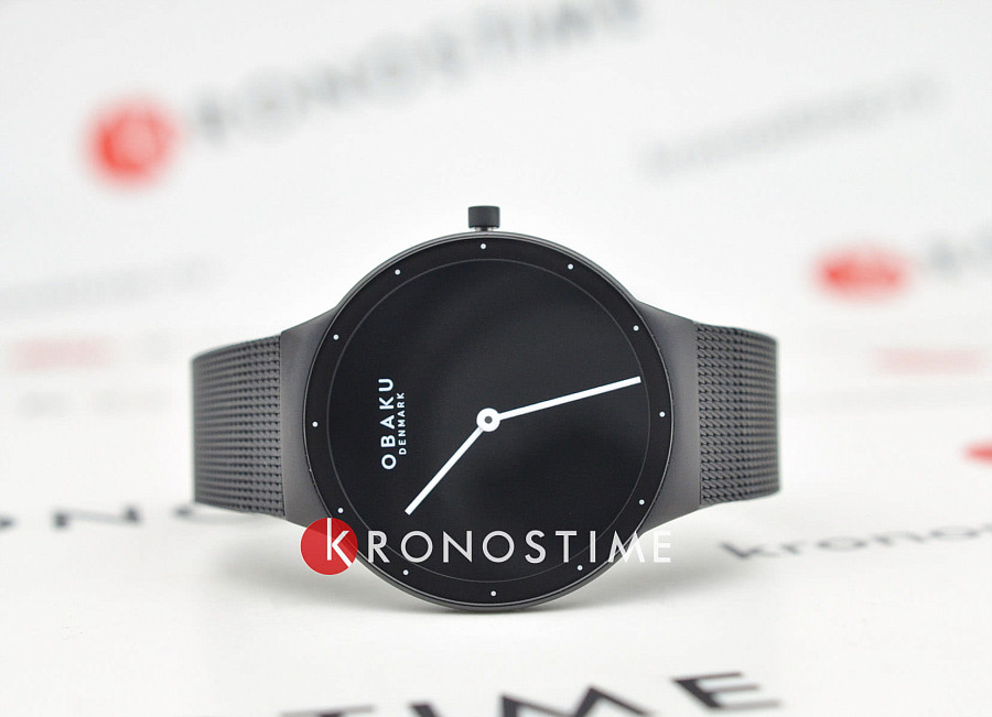 Часы Obaku Ultra Slim V307LXBBMB — кварцевые, металл сталь