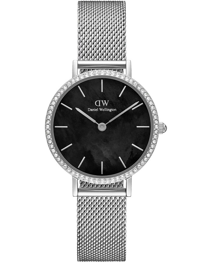 Часы Daniel Wellington Petite Lumine Bezel Sterling DW00100661 — женские, черный