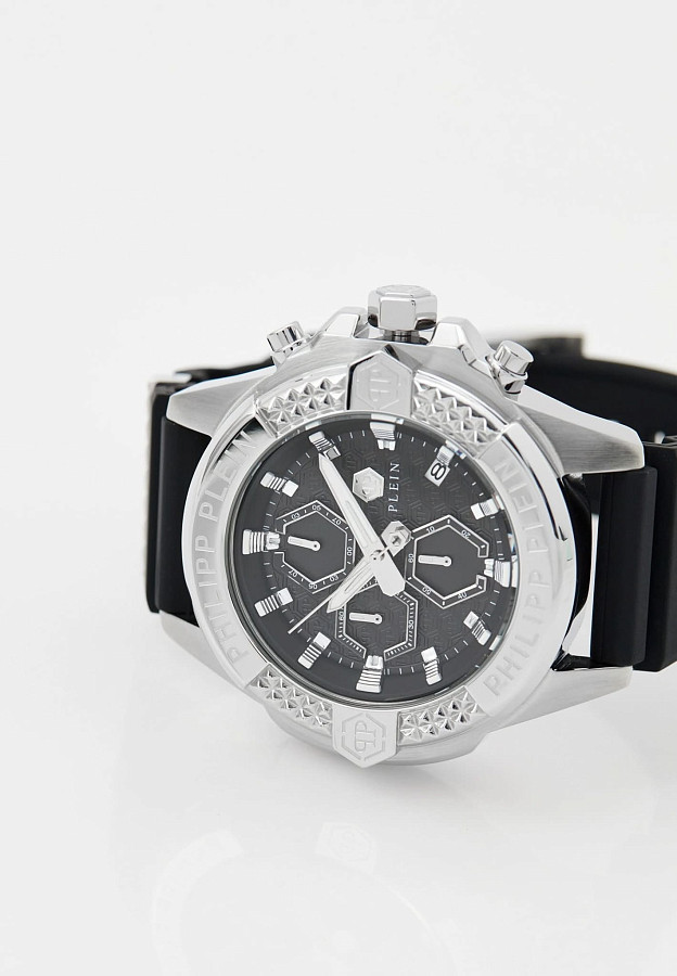 Часы Philipp Plein The $kull Chrono PWWFA0125 — кварцевые, сталь металл