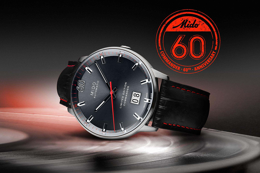 Часы Mido Commander Big Date 60th Anniversary Limited Edition M021.626.16.081.00 — мужские, черный