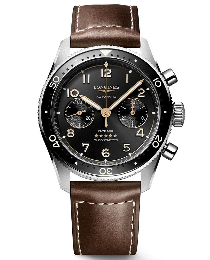 Часы Longines Spirit L3.821.4.53.2 — мужские, черный