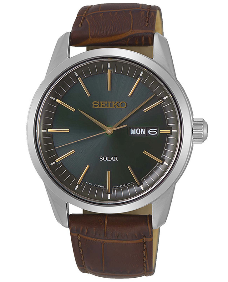 Часы Seiko Conceptual Series Dress SNE529P1S — мужские, зеленый
