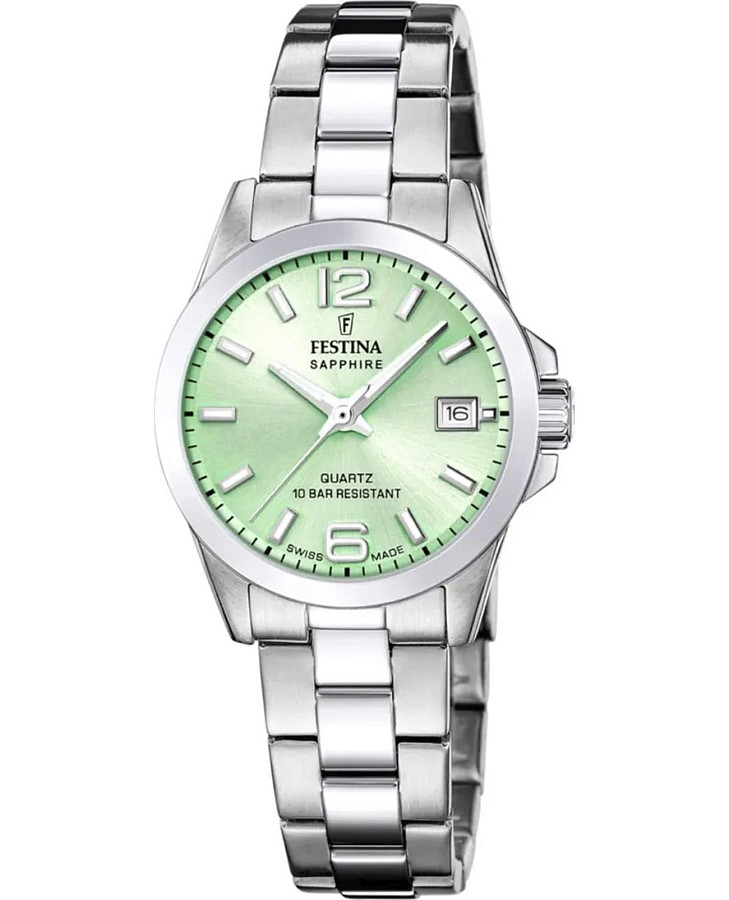 Часы Festina Swiss Made F20049/2 — женские, зеленый