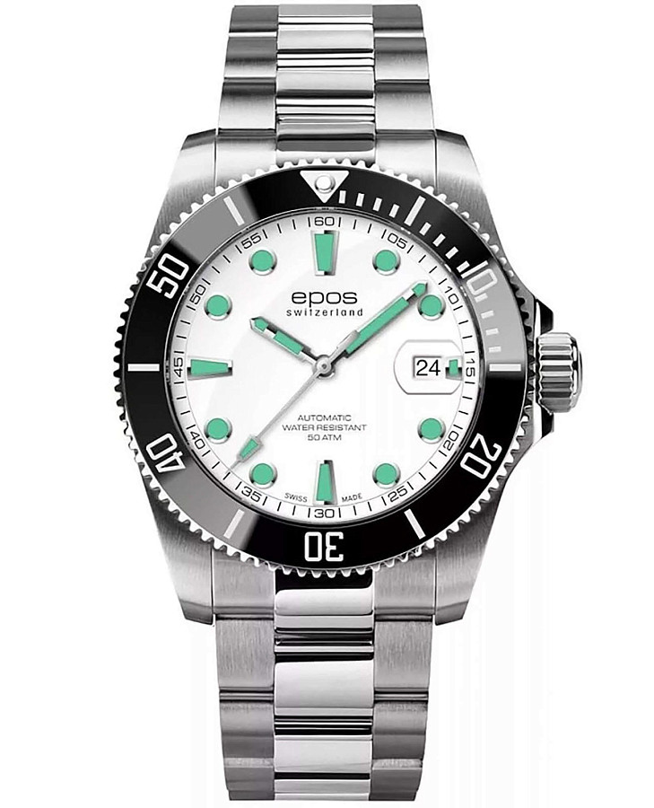 Часы Epos Diver 3504.131.20.10.30 — мужские, белый