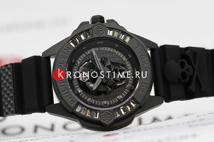 Часы Philipp Plein The Skull PWNAA0322 — кварцевые, металл сталь