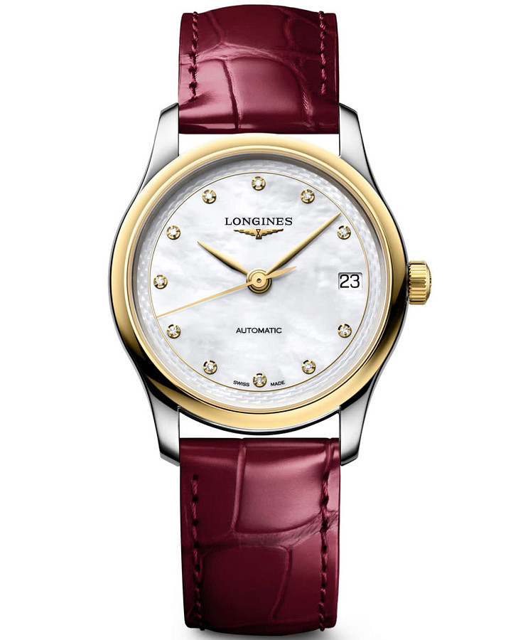 Часы Longines Master Collection L2.450.5.87.2 — женские, перламутровый