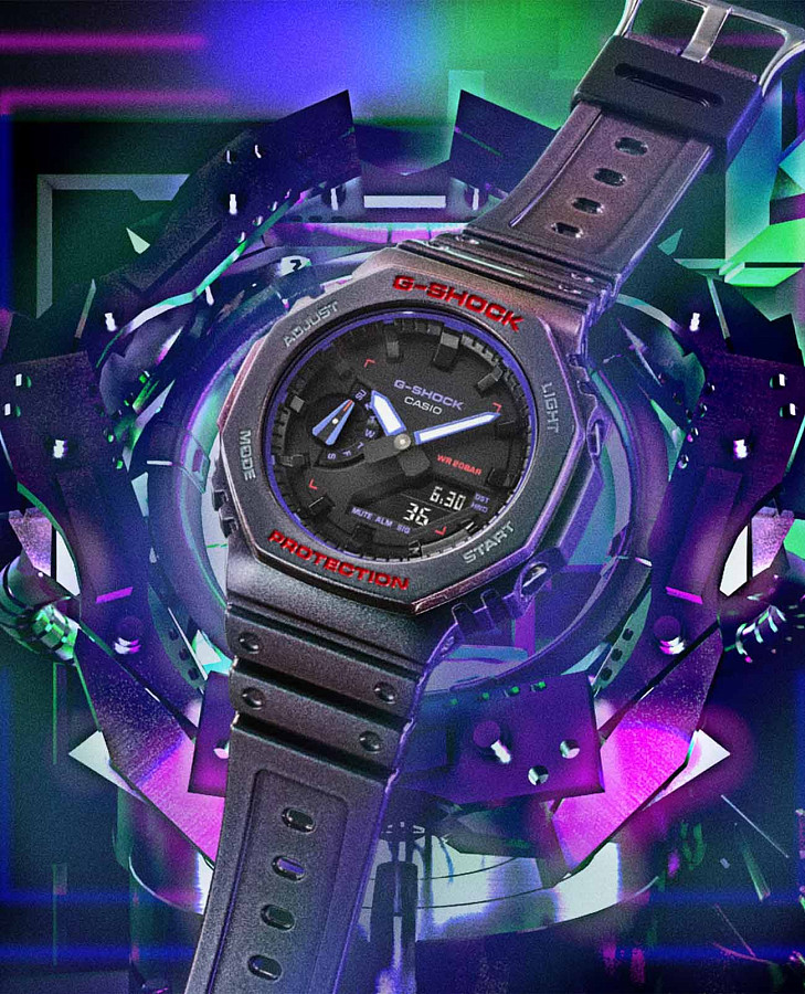Часы Casio G-Shock GA-2100AH-6ADR (GA-2100AH-6A) — электронные, Япония, мужские