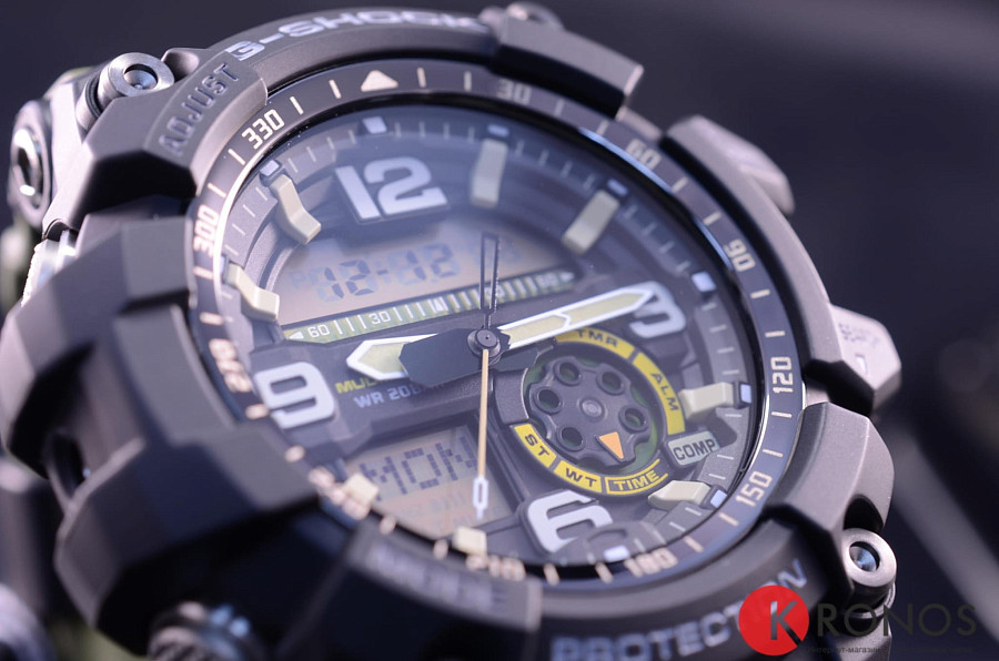 Часы Casio G-Shock GG-1000-1A3DR (GG-1000-1A3) — мужские, зеленый