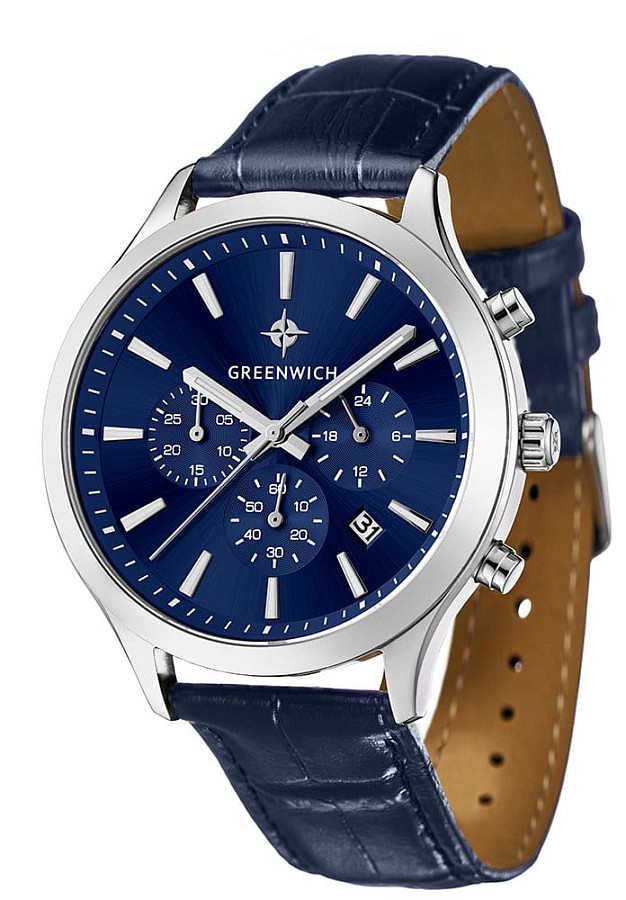 Часы Greenwich Skipper GW 043.16.36 — кварцевые, металл сталь