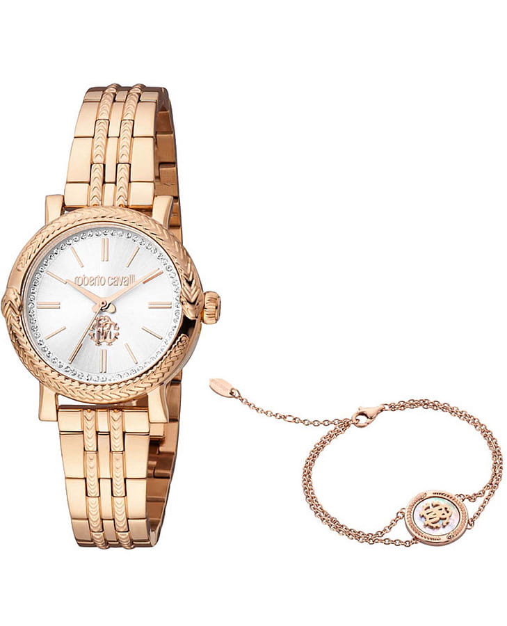Часы Roberto Cavalli Seduzione RC5L019M0085_SET — женские, серебристый