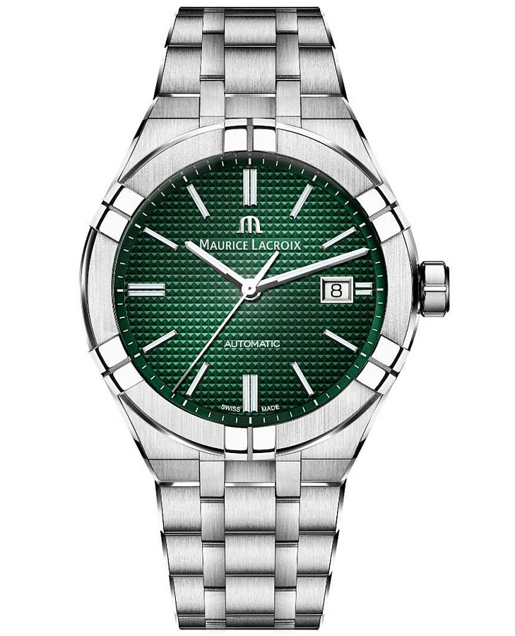 Часы Maurice Lacroix Aikon Automatic AI6008-SS002-630-1 — мужские, зеленый