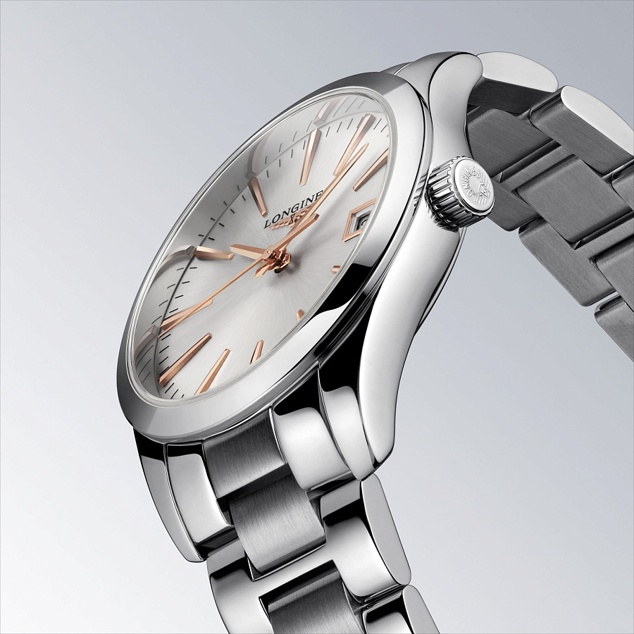 Часы Longines Conquest Classic L2.386.4.72.6 — женские, серебристый