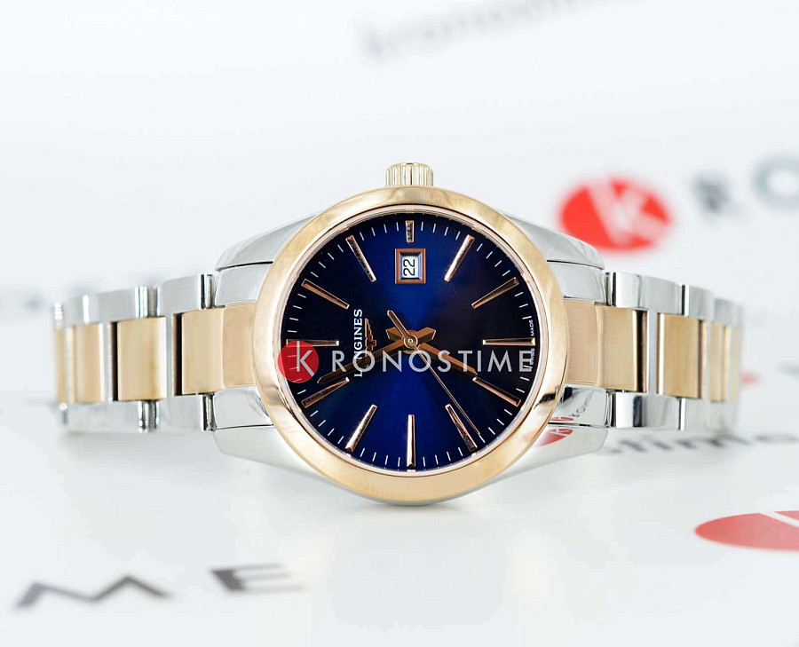 Часы Longines Conquest Classic L2.286.3.92.7 — кварцевые, сталь металл
