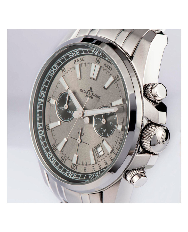 Часы Jacques Lemans Sport 1-2117ZA — нержавеющая сталь, мужские