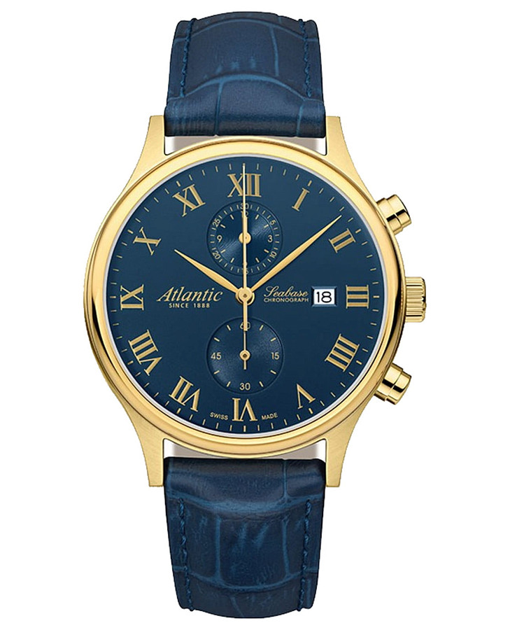 Часы Atlantic Seabase 64452.45.58 — мужские, синий