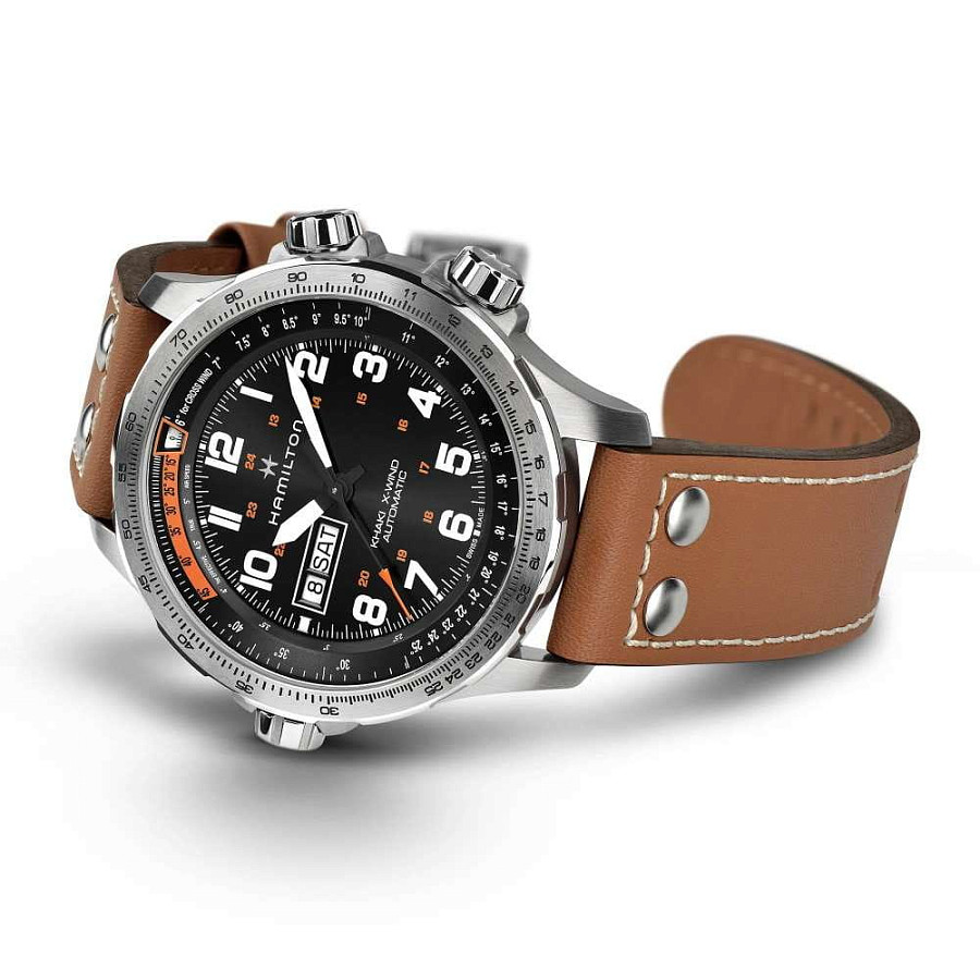 Часы Hamilton Khaki Aviation X-Wind Day Date Auto Chrono H77755533 — артикул H77755533, мужские