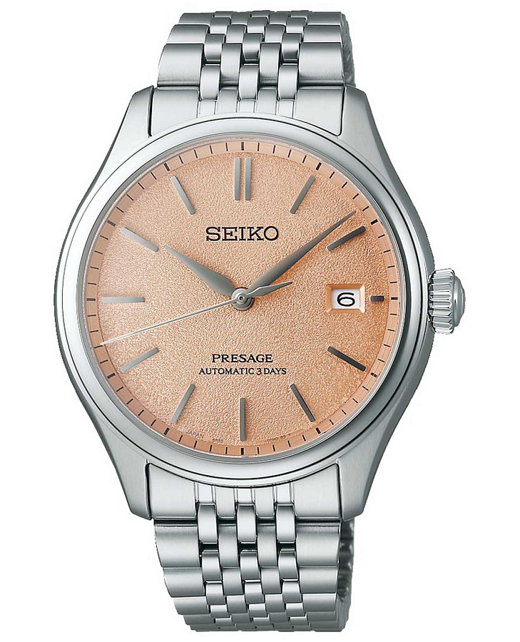 Часы Seiko Presage Classic Series SPB467 — мужские, оранжевый