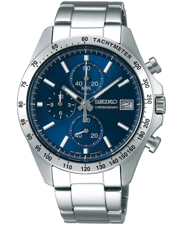 Часы Seiko Spirit Chronograph SBTR023 — мужские, синий