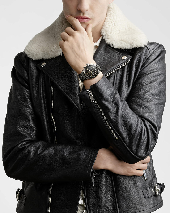 Часы Longines Spirit L3.821.1.53.2 — мужские, тканевый