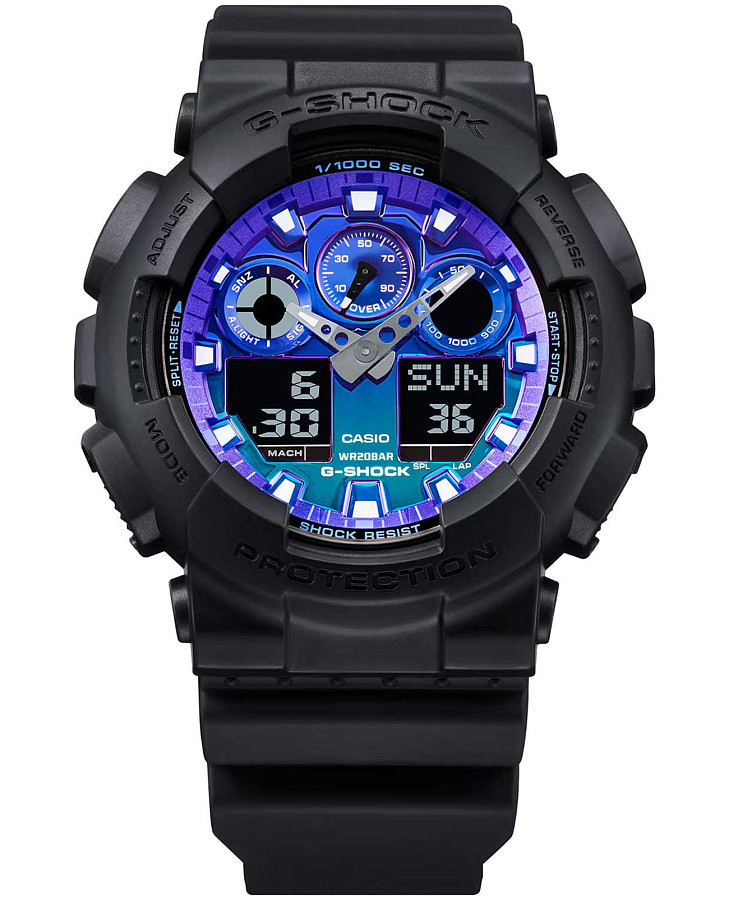 Часы Casio G-Shock GA-100FL-1A — кварцевые, пластик