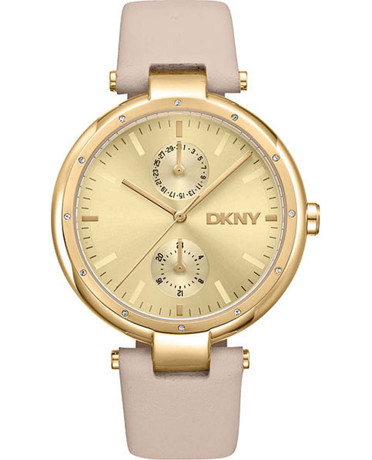 Часы DKNY Downtown Multi DK1L066L0025 — женские, золотистый
