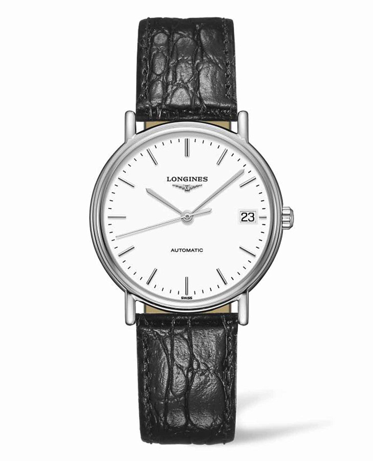 Часы Longines Presence L4.821.4.12.2 — мужские, белый
