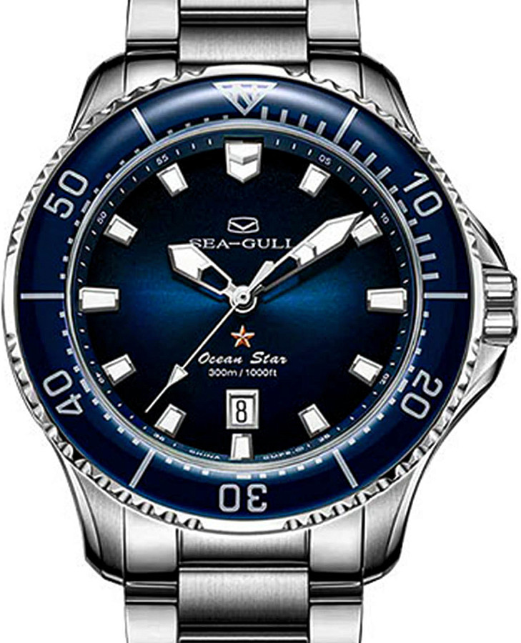 Часы Seagull Ocean Star PRO 816.32.1213 — механические, сталь металл