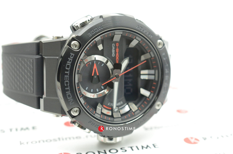 Часы Casio G-Shock GST-B200B-1A — мужские, электронные
