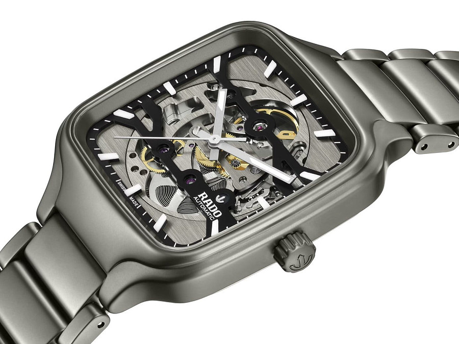 Часы Rado True Square Automatic Skeleton R27196152 — механические, керамика