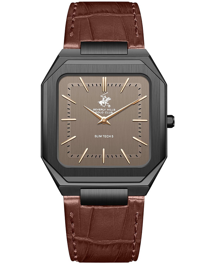 Часы Beverly Hills Polo Club BP3865X.062 — мужские, коричневый
