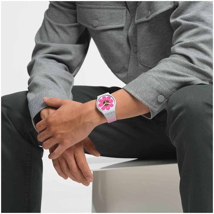 Часы Swatch New Gent Bioceramic Standard SO32M104 — биоматериал, женские