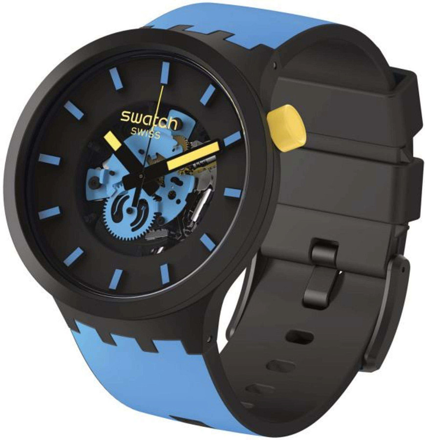 Часы Swatch Big Bold BioCeramic Pay! SB03B112-5300 — биокерамика, Швейцария