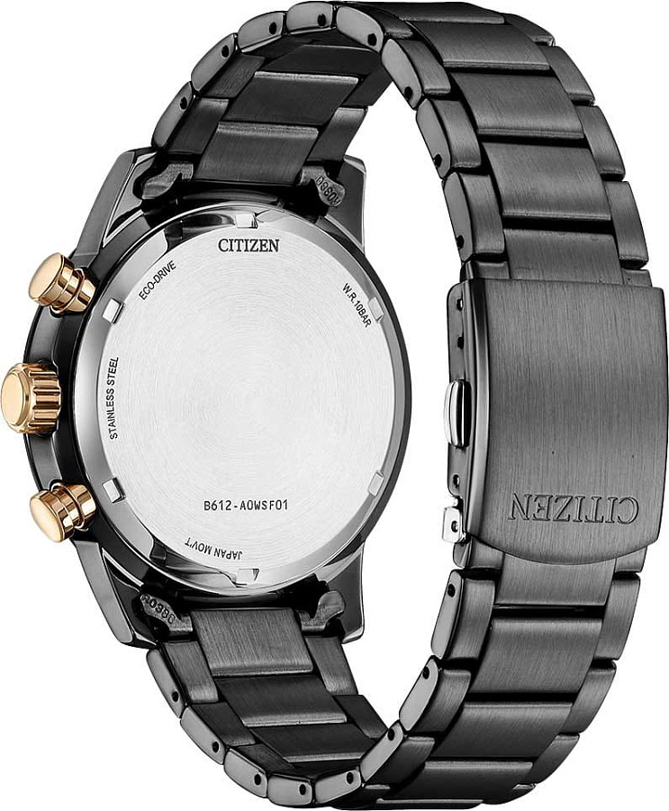 Часы Citizen Eco-Drive CA0746-85X — нержавеющая сталь с ip-покрытием, мужские